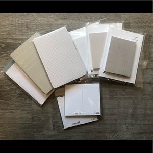 NEW ✨ Cloth & Paper Notepad, Card & Stickys Set